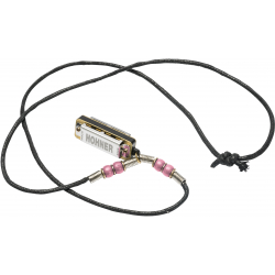 Mini Harp Necklace Pink