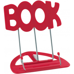 UNI-BOY BOOK STAND RED - Supporto da tavolo