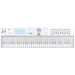 ARTURIA - KEYLAB ESSENTIAL 61 MK3 - ALPINE WHITE. Tastiera Midi 61 tasti. MERULA