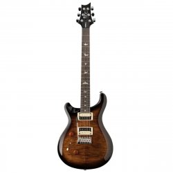 PRS SE Custom 24 Lefty Violin Top Black Gold Burst 2025 - Chitarra elettrica mancina