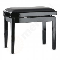 Gewa Panca Deluxe Vinyl Nero lucido Sedile nero